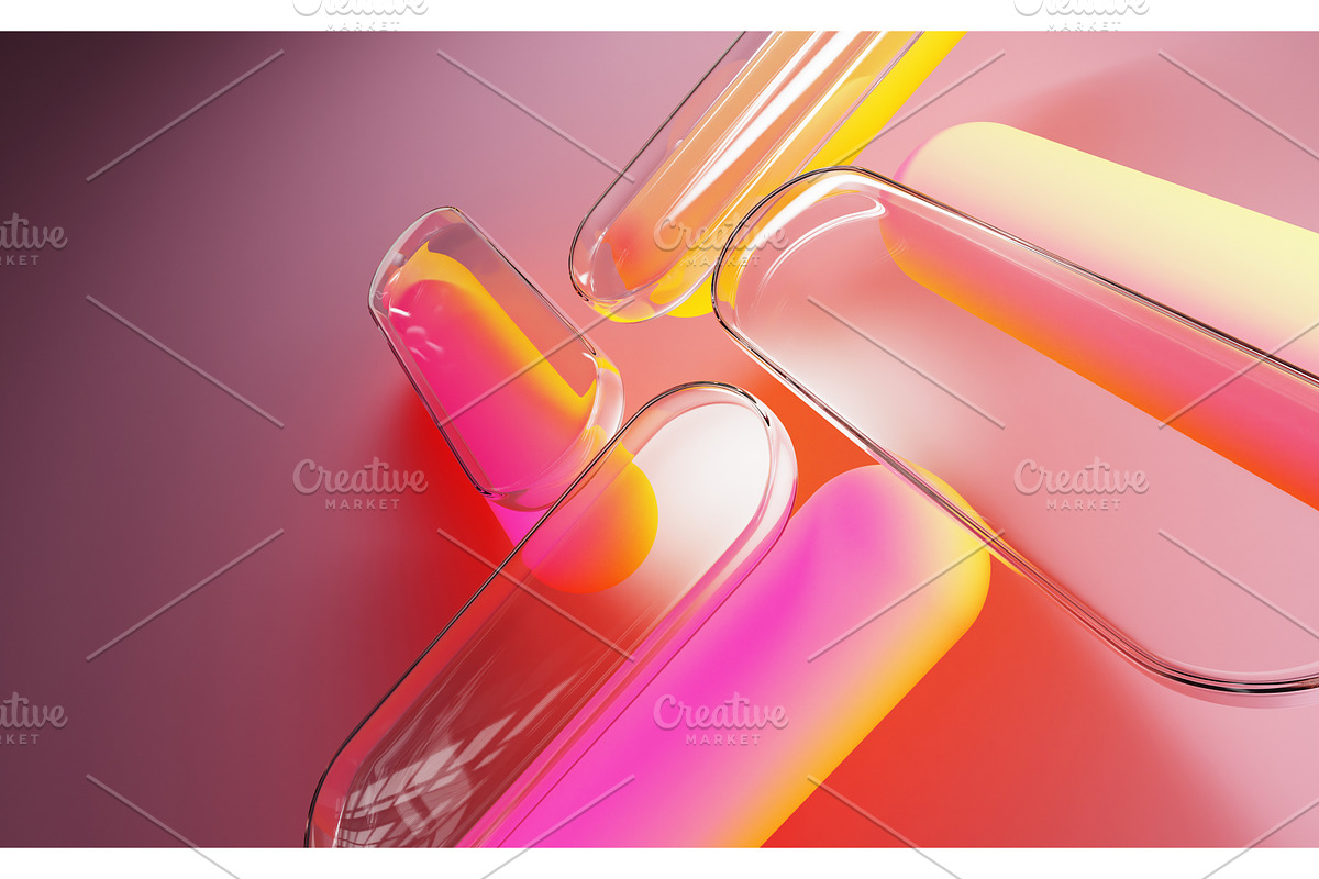 Neon glass tech background with, a Background Graphic by Marozhkastudio