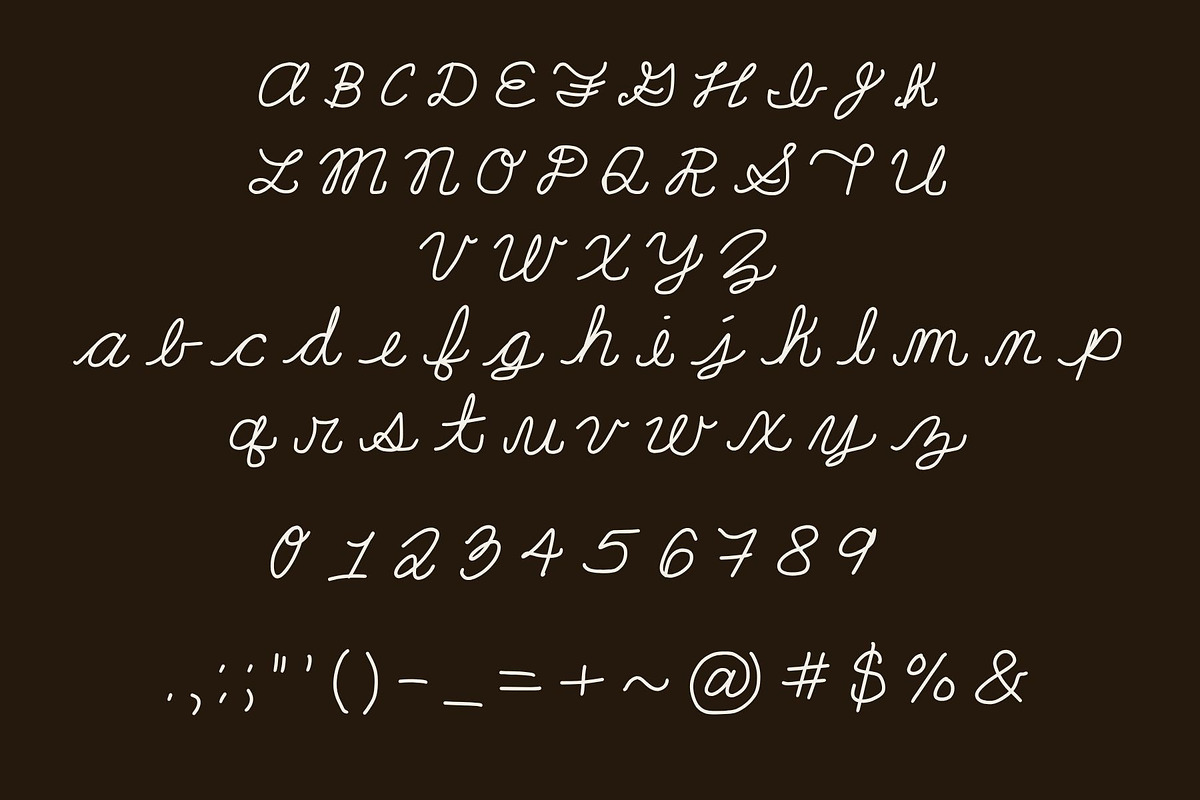 Cursive Practice a Hand-drawn Font, a Handwritten Font by Eryn Rose Design (Photo 9 of 11)