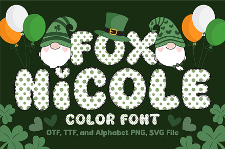 Fox Nicole Color Font, a Symbol Font by Fox7 By Rattana