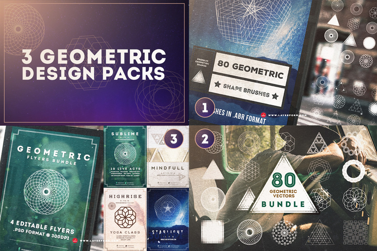 The Geometric Design Bundle, an Object Graphic by Layerform Design Co. (Photo 2 of 5)