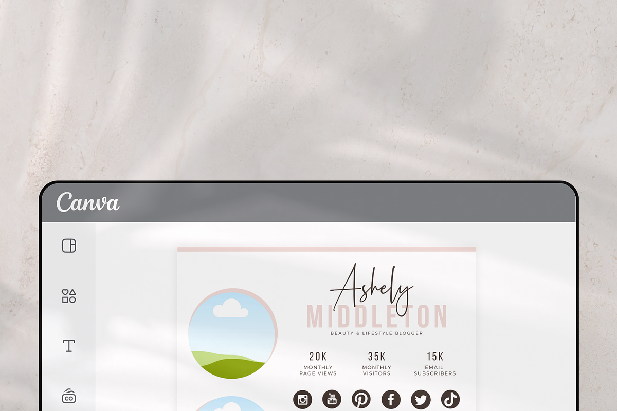 Social Media Kit Pitch Deck - Canva, a Resume Template by Macarons and ...