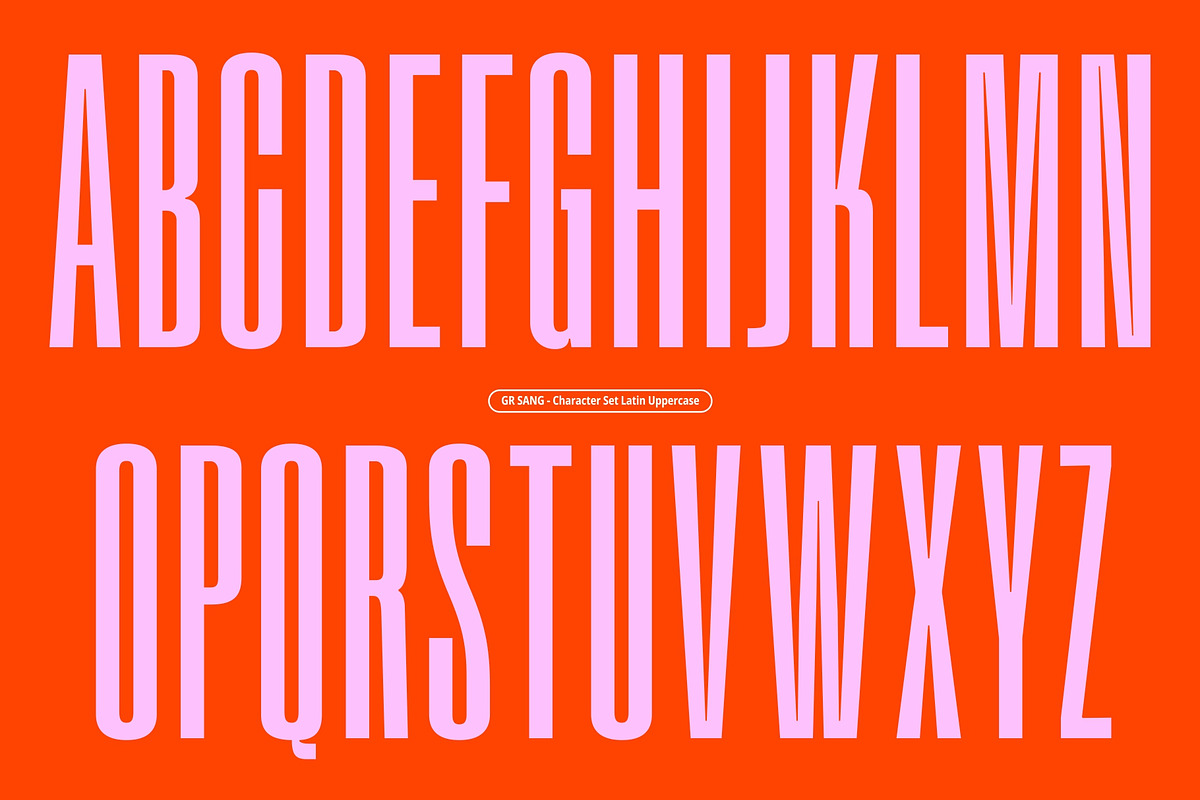 GR SANG - Condensed Display Typeface, a Sans Serif Font by Garisman Std (Photo 2 of 16)