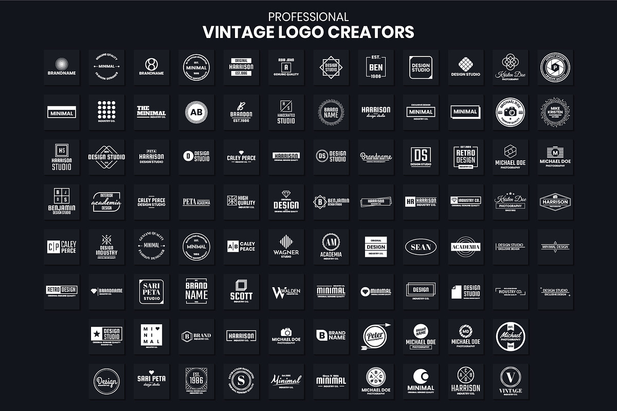 1046 Vintage Logo Creators, a Branding & Logo Template by Toonsteb (Photo 6 of 22)