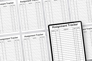 Printable Assignment Tracker Temp