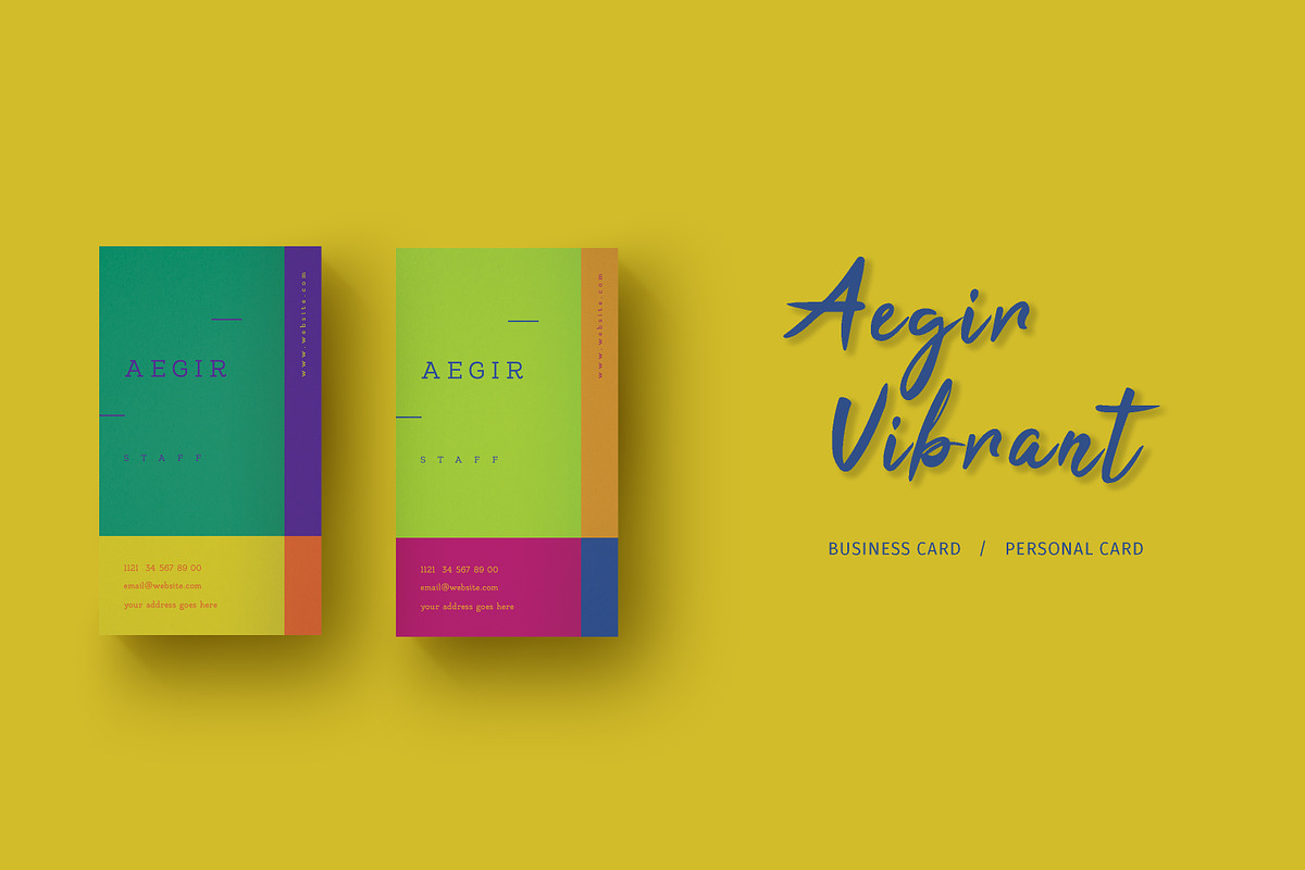 AEGIR Business Card, a Business Card Template by Meknya (Photo 1 of 3)