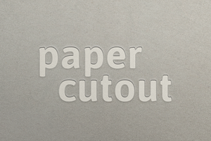 Paper Cutout Text Effect