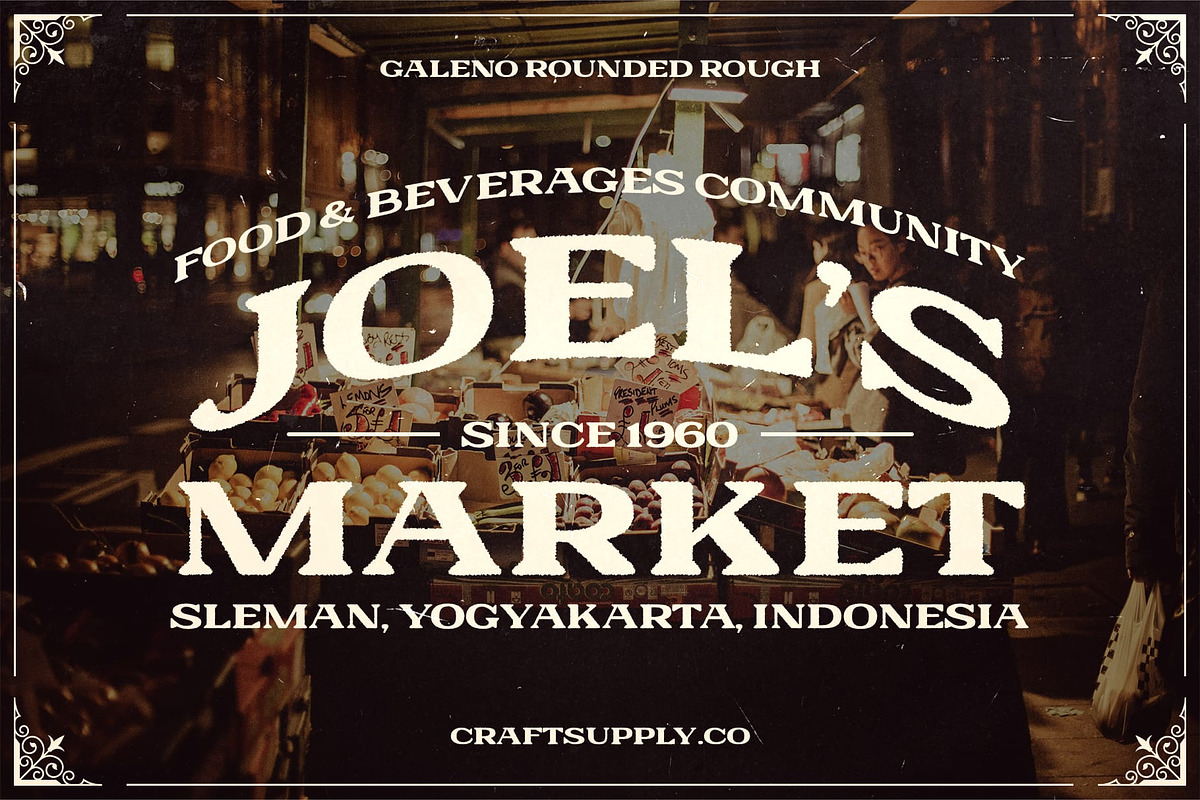 Galeno Rounded Rough, a Serif Font by Craft Supply Co. (Photo 4 of 8)