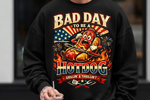 Bad Day to Be a Hotdog PNG, a Graphic by Vector Portal