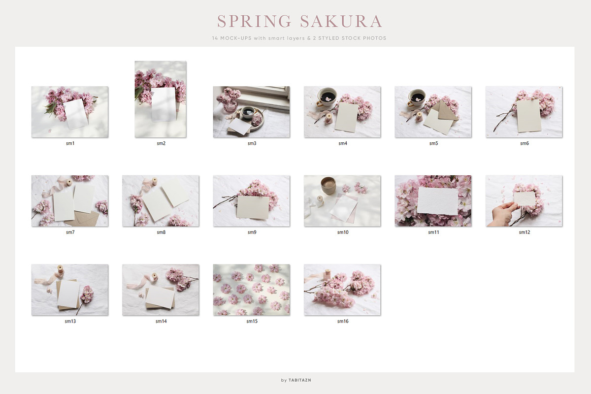Spring Sakura mockups set, a Merchandise Mockup by Tabita's shop (Photo 9 of 9)