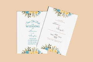 Wedding Invitation Card Mockup, a Print Template by rahmatmoscae
