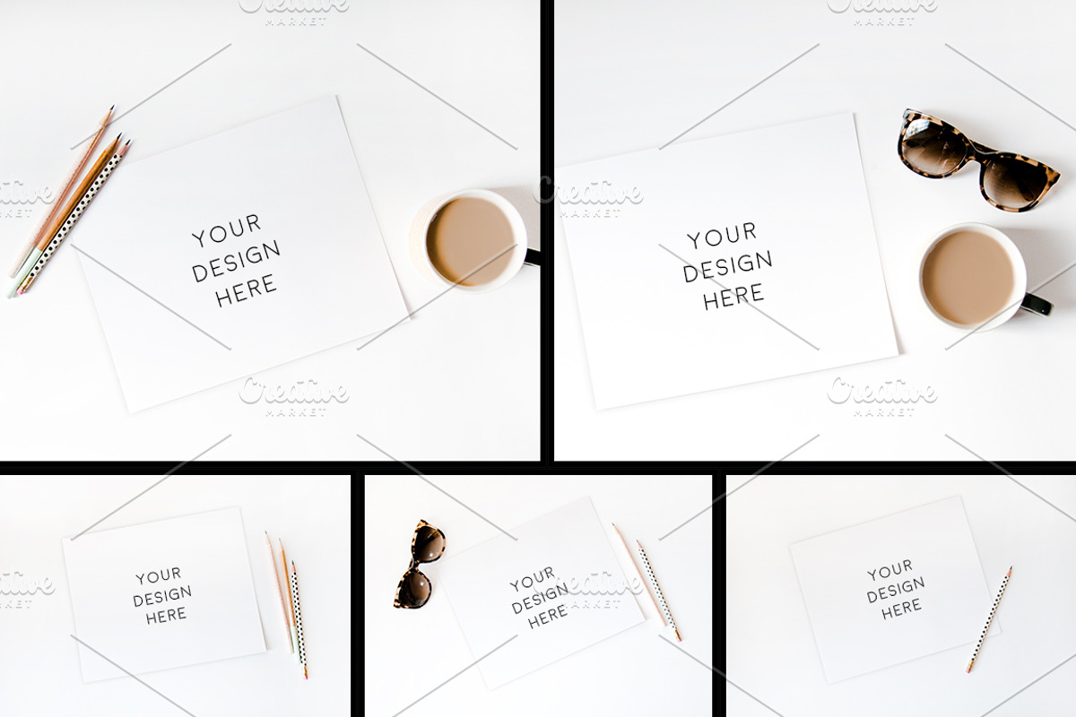 5 Blank Overhead 8x10 Art Prints, a Print Template by Nicole Cicak (Photo 2 of 3)