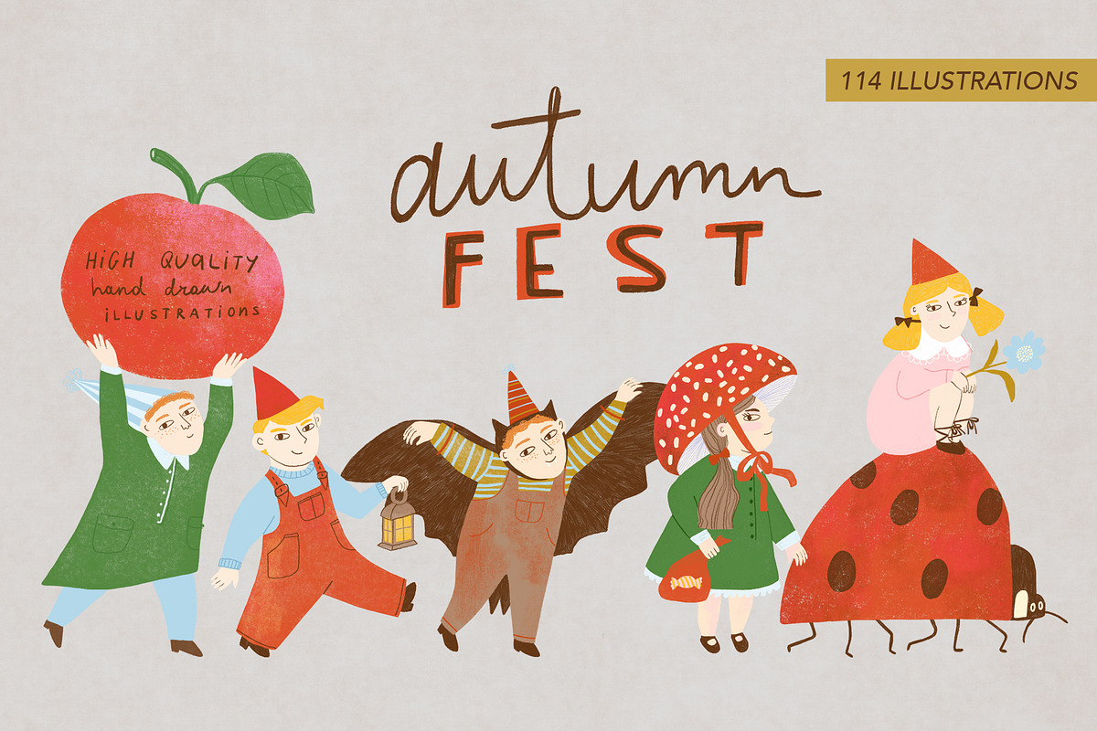 Autumn Fest, a Seasonal Illustration by Annakniaz (Photo 1 of 16)