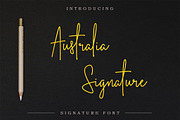 Australia Signature Font, a Script Font by Cherryline Master (Thumbnail 1 of 10)
