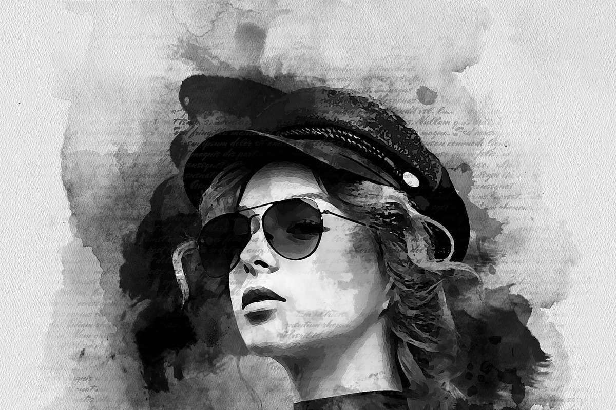 Portrait Painting Watercolor Photo, an Action Add-On by Photoshop Action (Photo 7 of 22)
