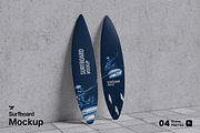 Surfboard Mockup Bundle Set, an Advertising Mockup by Rielismee (Thumbnail 1 of 5)