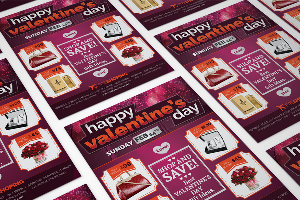 Happy Valentine's Day Flyer, a Flyer Template by fatihakdemir (Photo 4 of 4)