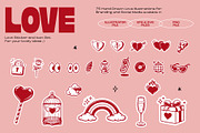 Love Icon & Sticker Set – Hand-Drawn, an Outline Icon by dicreate (Thumbnail 4 of 13)