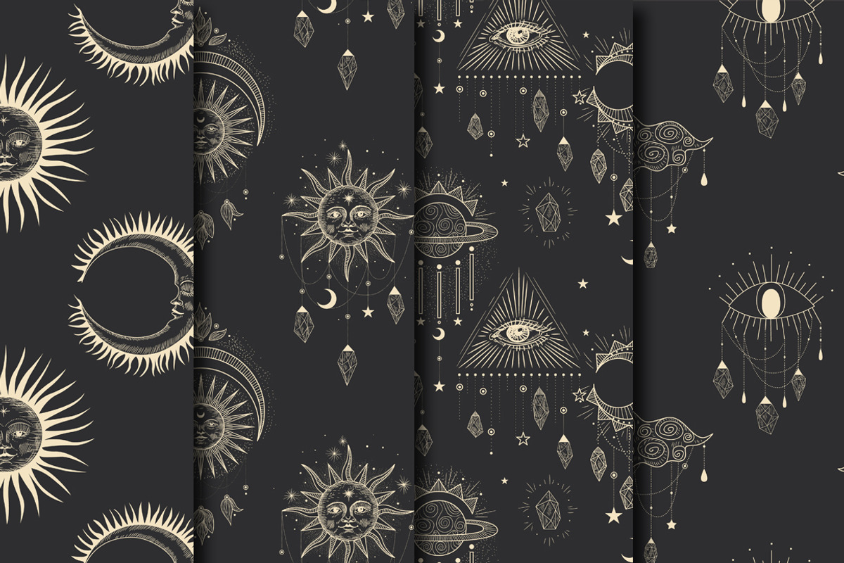 Shine. Sun, moon, stars and crystals, an Illustration by Chikovnaya (Photo 12 of 13)