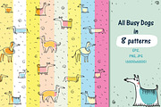 BusySausage Vol.1 patterns, an Animal Illustration by Zooza Art (Thumbnail 3 of 9)