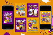 Ice Cream Promo Instagram Pack, a Social Media Template by Aiyari Graphic (Thumbnail 3 of 3)