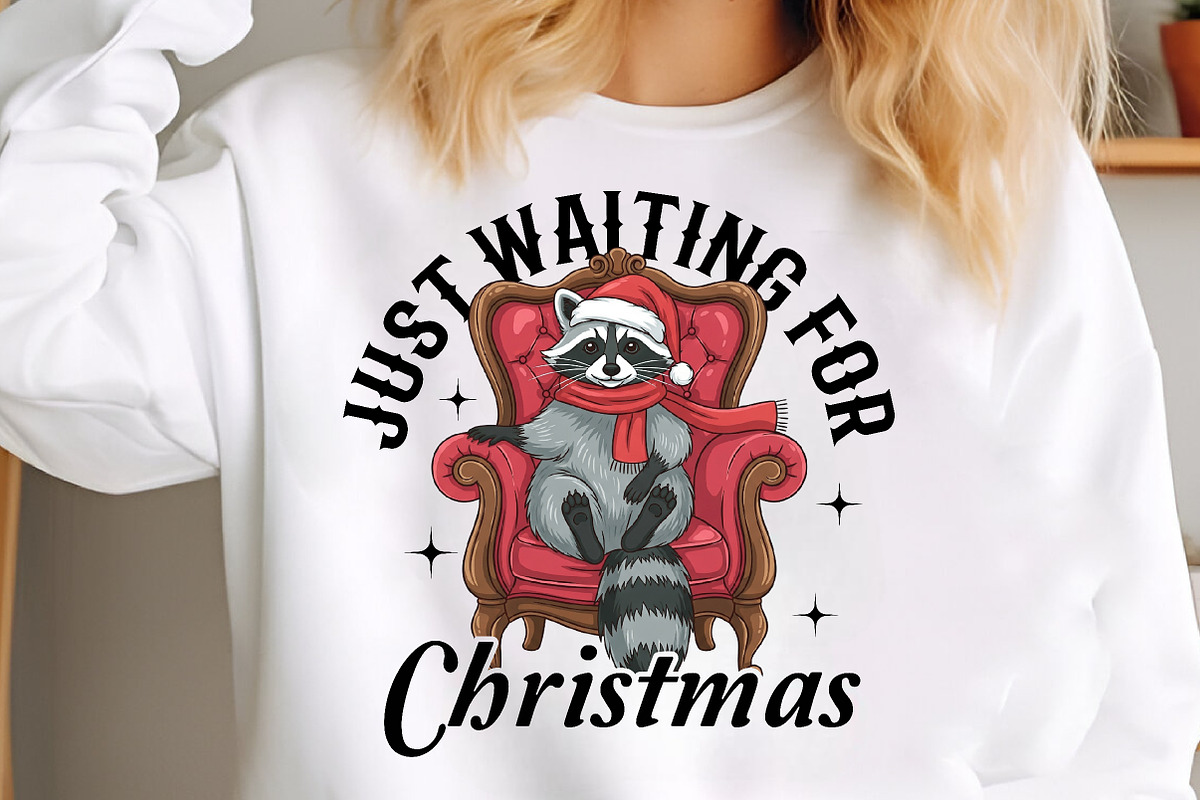 Christmas Raccoon Sublimation, an Illustration by Libby Wishes (Photo 5 of 6)