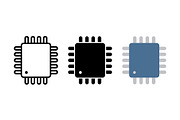 Microchip Vector Icons, a Solid Icon by Artonix (Thumbnail 2 of 2)