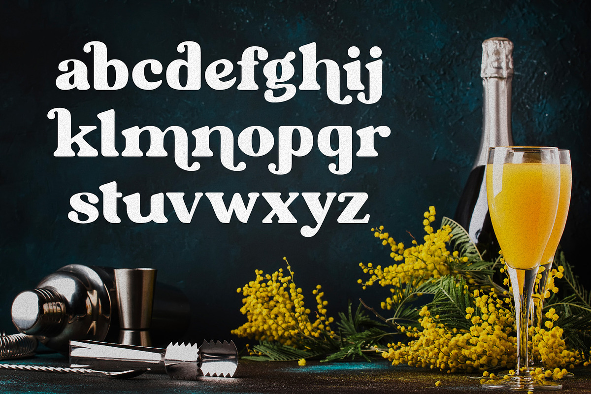 Mimosa - Modern Retro Typeface, a Sans Serif Font by HipFonts (Photo 5 of 7)
