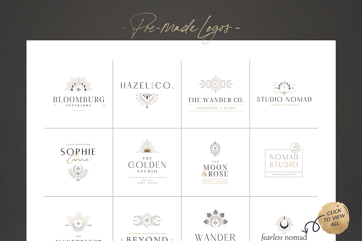 WANDERLUST Logo & Icon Pack, a Branding & Logo Template by Marigold Studios (Photo 5 of 12)