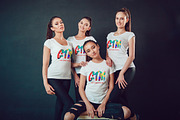 Women's T-shirts Mock-Up Vol 2, a Shirt Mockup by Freeman Studio (Thumbnail 13 of 17)