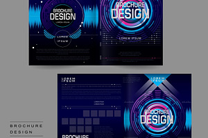 Futuristic Bi-fold Brochure