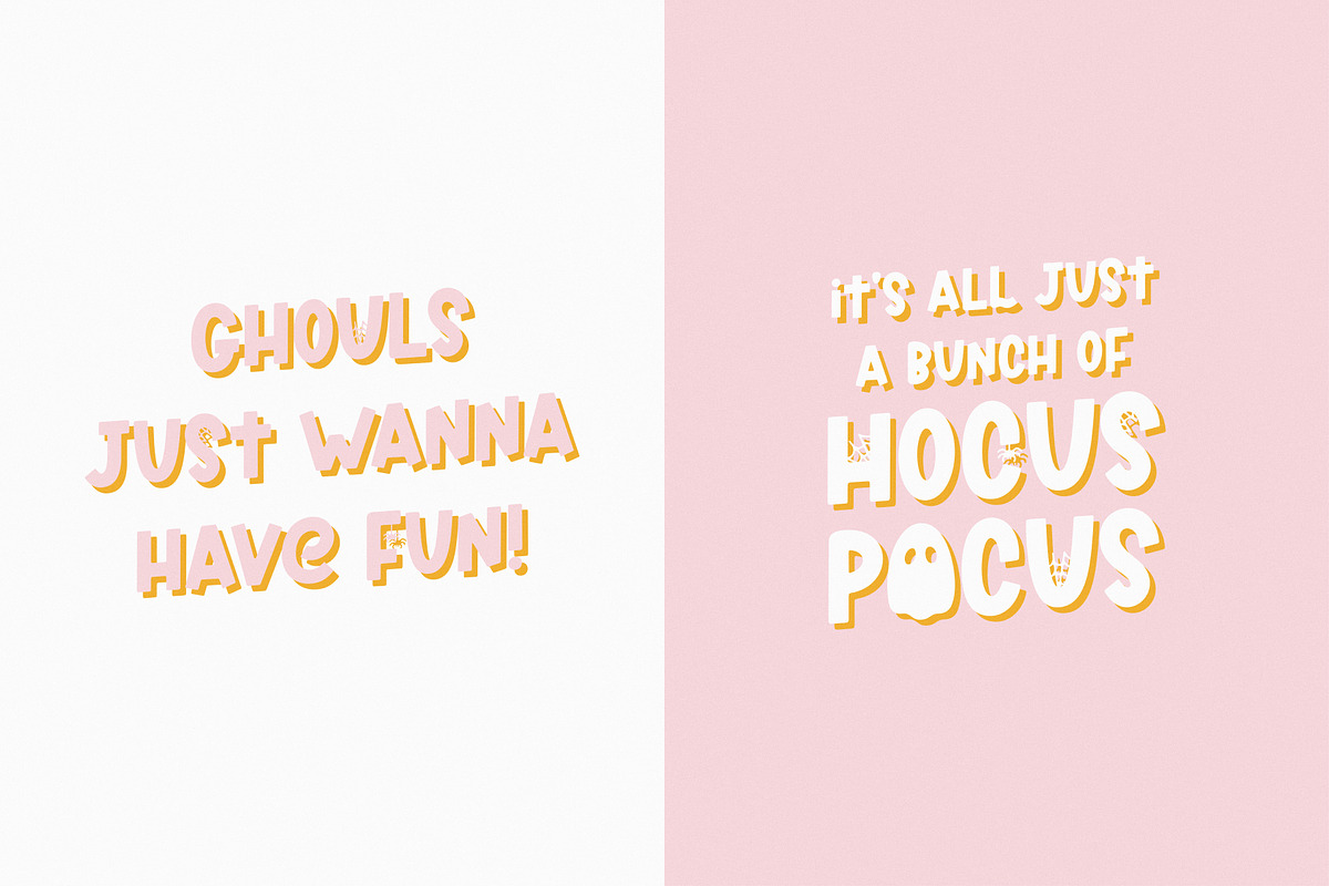Spooky Things - Cute Halloween Font, a Handwritten Font by simpleblues (Photo 4 of 12)