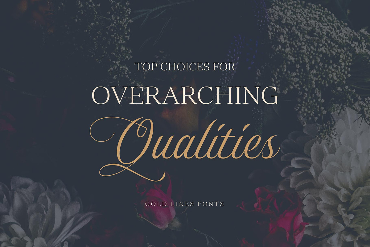 Gold Lines; Elegant Font Duo, a Script Font by Eko Bimantara (Photo 18 of 20)