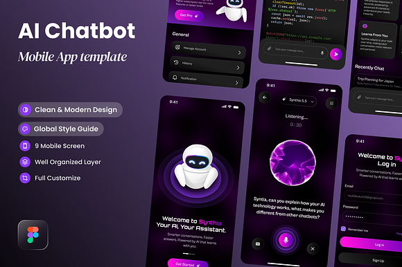 Synthia - AI Chat Bot Mobile App preview 5