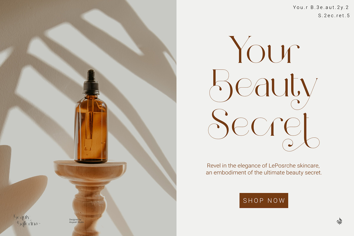Beauty Ballerina, a Serif Font by Aluyeah Studio (Photo 7 of 15)