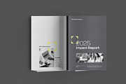 Gray Minimal ESG Impact Report, a Brochure Template by Neermana (Thumbnail 10 of 11)