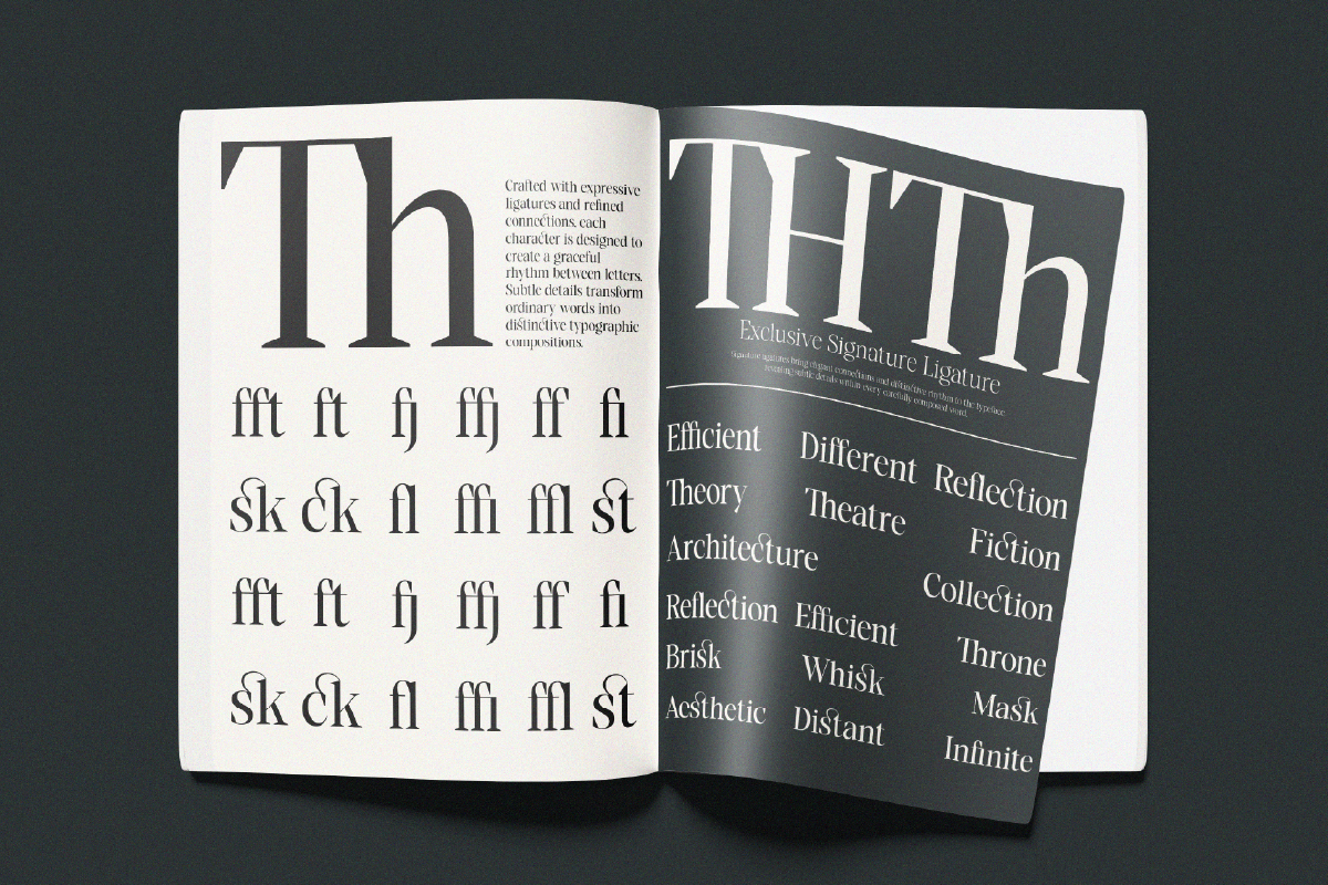 GC Auretha – Modern Luxury Serif, a Serif Font by Glyphonic (Photo 4 of 15)