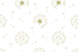 Dandelion seamless pattern, a Pattern Graphic by Viktorijareut
