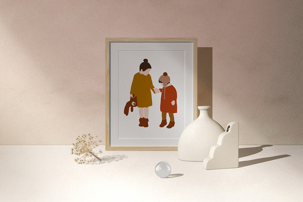 Abstract Kids Collection, a Person Illustration by ApetekMarket (Photo 4 of 9)
