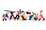 Team of people work.Teamwork concept, a Person Illustration by PaperTrident (Thumbnail 1 of 2)