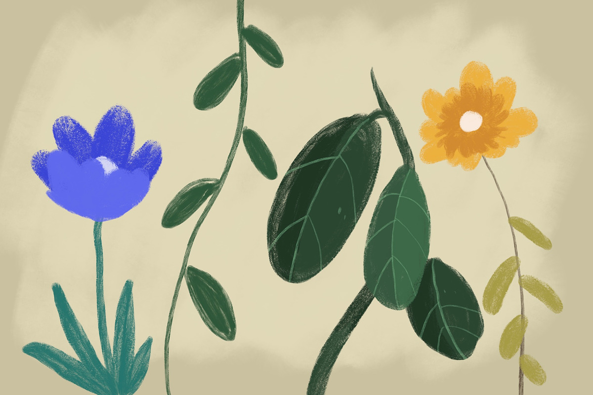 Pencil and Gouache Procreate Brush, a Brush Add-On by badrusblue (Photo 5 of 5)