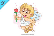 Bundle Cartoon Cupid 03. Tshirt, a Person Illustration by KENO Mascots (Thumbnail 10 of 13)