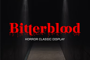 Bitterblood - Horror font, a Font by zamjumps (Thumbnail 1 of 7)