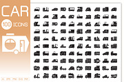 Car, Truck, Rv and Van Icons Set, a Solid Icon by Designfour (Thumbnail 1 of 7)