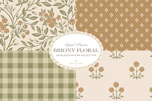 Farmhouse Sage Floral Patterns, a Pattern Graphic by Eclectic Anthology