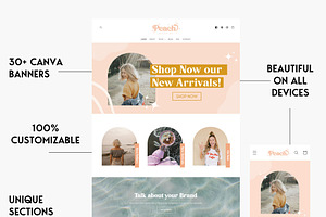 Peach - Boho Pink Shopify Theme