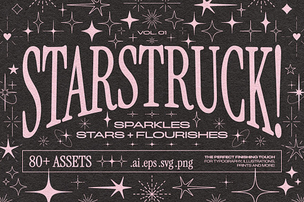 Starstruck! Vector Stars + Sparkles, a Graphic by Lucy Jenn