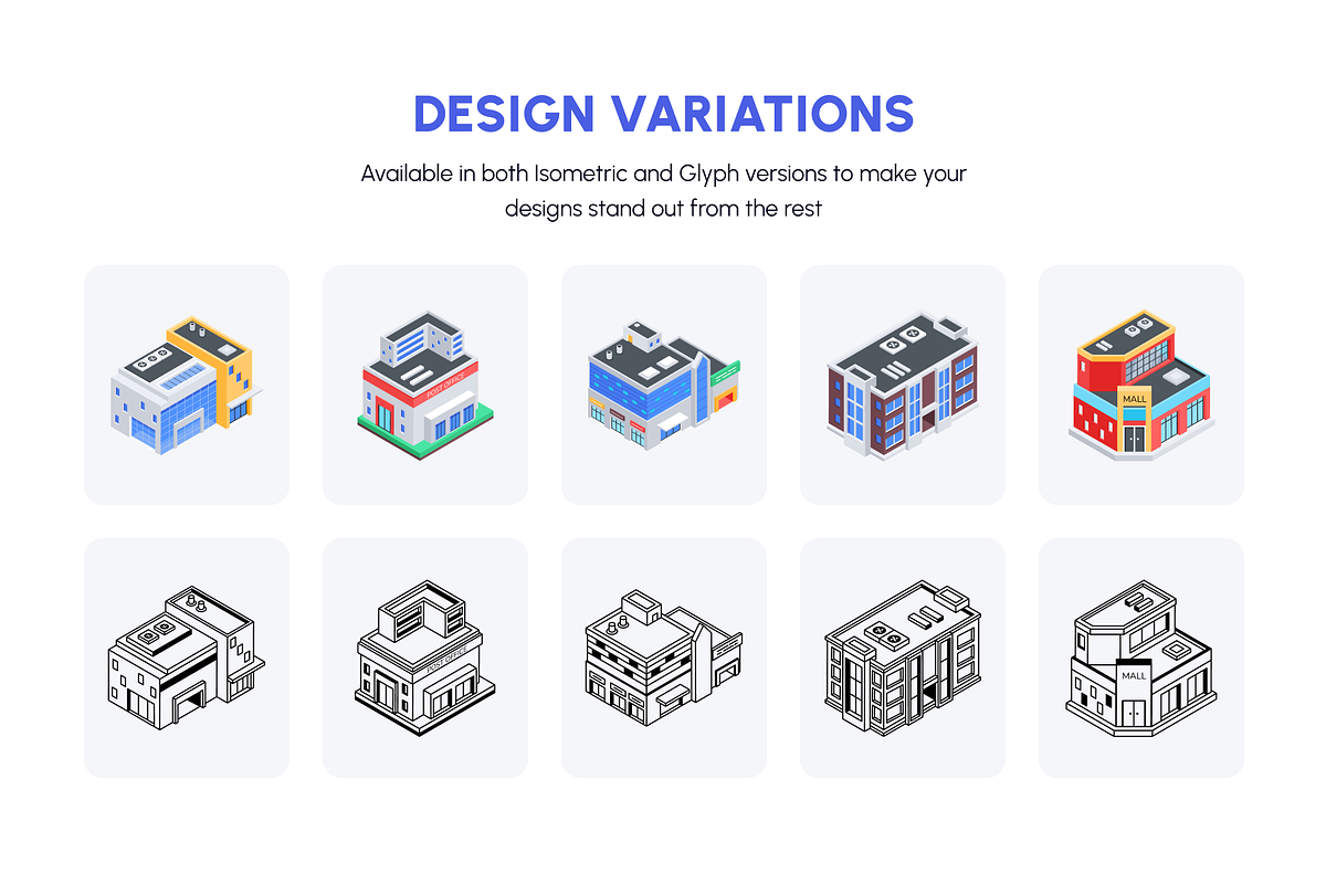 Urban Store Buildings Isometric Icon, a Duotone Icon by Vectors Market (Photo 5 of 10)