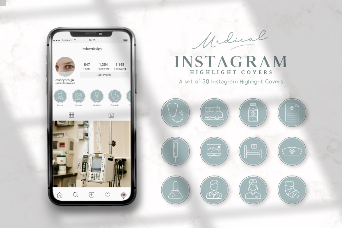 Instagram Highlight Medical, a Social Media Template by Eviory (Photo 3 of 10)