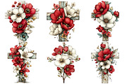 Floral Easter Cross Clipart, an Illustration by Pixels.Craft (Thumbnail 5 of 5)