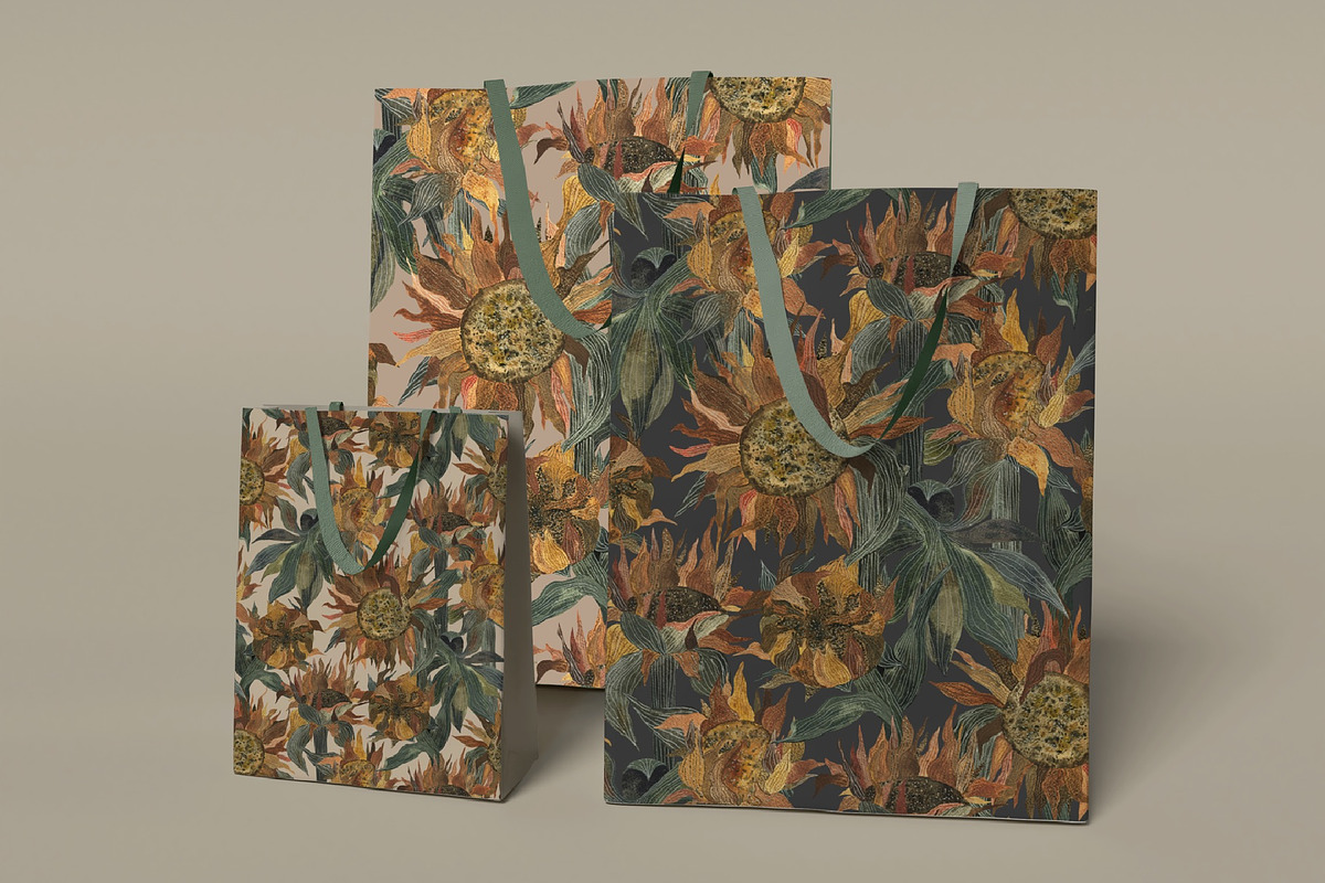 Patterns SUNNY FLOWERS, an Illustration by PASHKOVA (Photo 4 of 14)